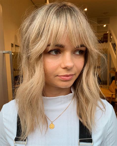 medium hair with fringe|best fringe haircuts 2021.